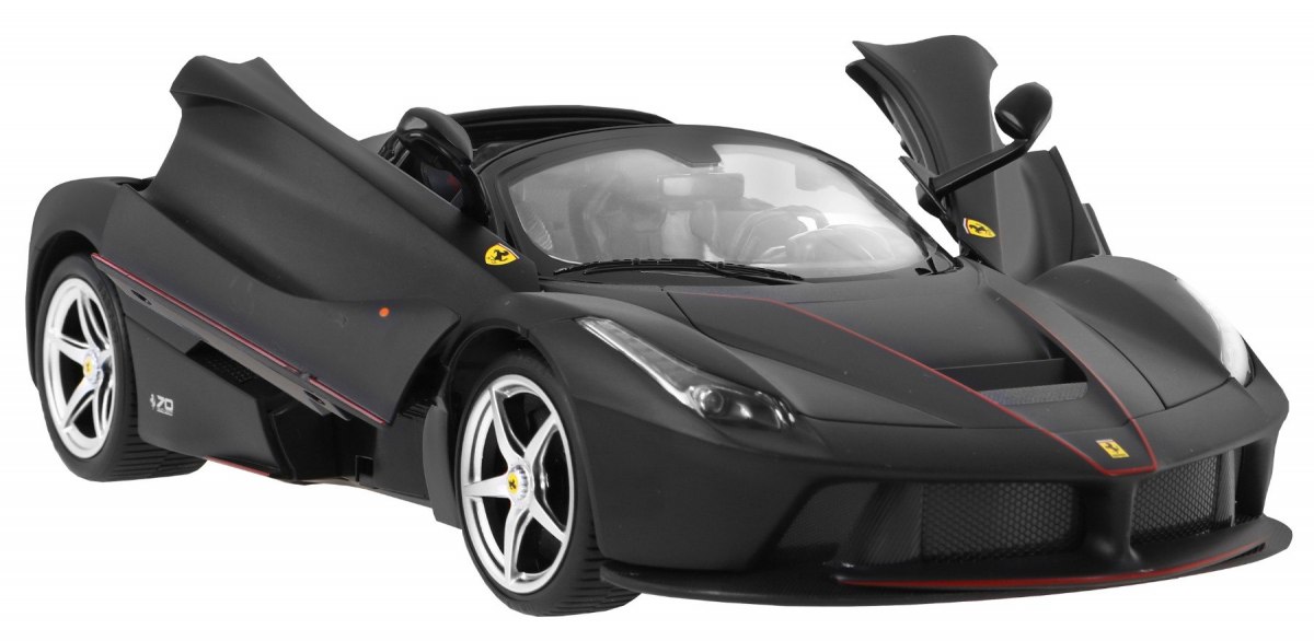 Rastar RC Auto Ferarri LaFerrari Aperta red 1:14 na diaľkové ovládanie + LED svetlá, čierne