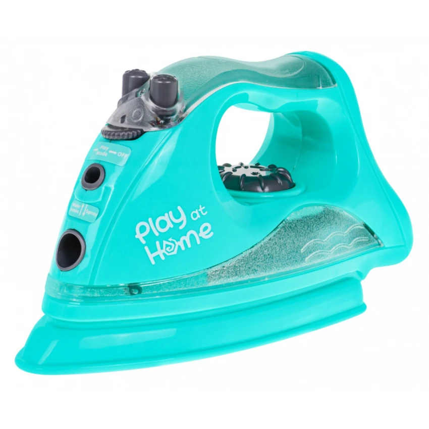 JOKO Detská Žehlička na batérie na vodu s PAROU + svetlom + zvuk, modrá
