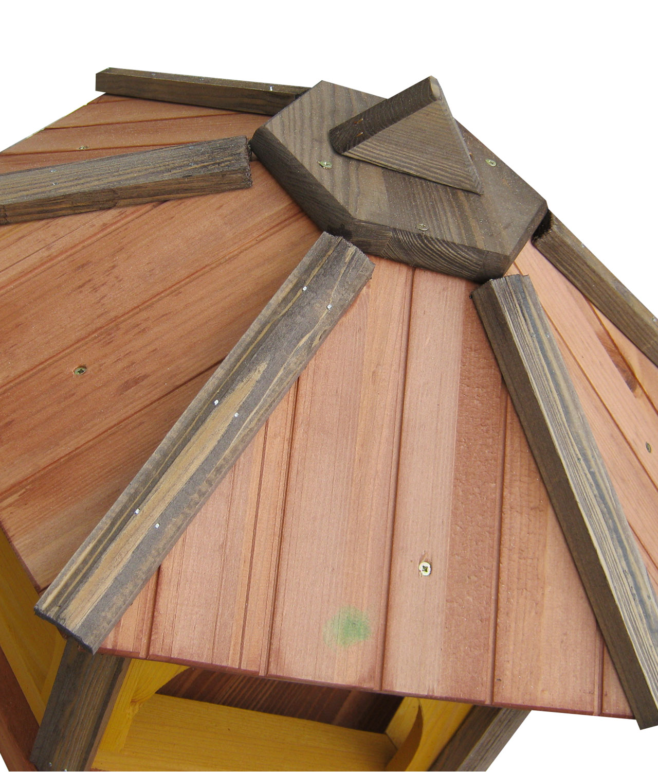 MKSTOR Drevené kŕmitko pre vtáky 50x45x40cm, vtáčia búdka, modrá