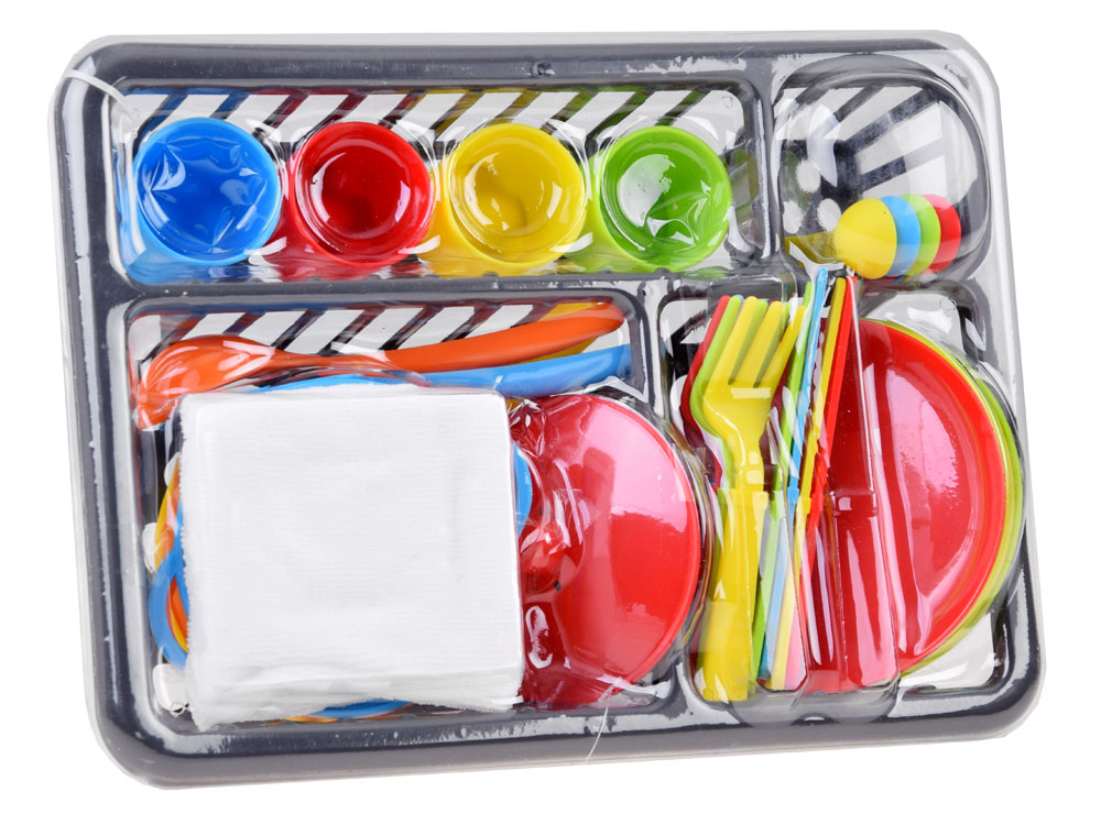 JOKO Detská sada Kuchynského riadu 27ks, taniere, poháre, príbory, hrniec + odkvapkávač na riad