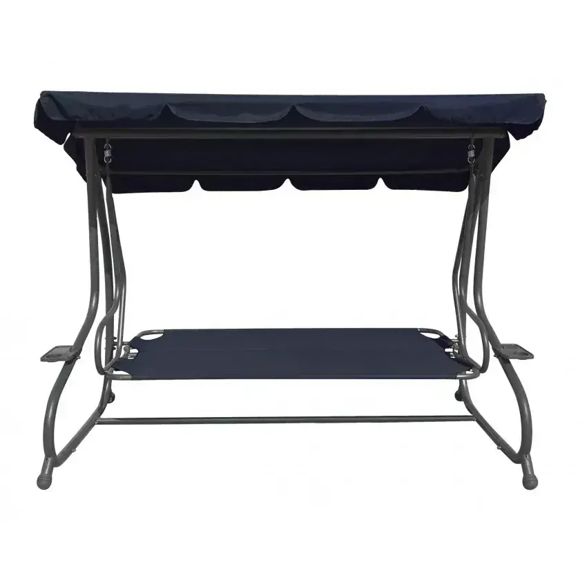 RAMIZ Záhradná hojdačka polohovateľná 2v1, vzor kvety, pre 4 osoby, Monstera