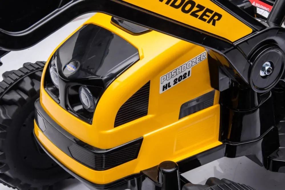 JOKO Elektrický Traktor Pushdozer s Predným Nakladačom, žltý