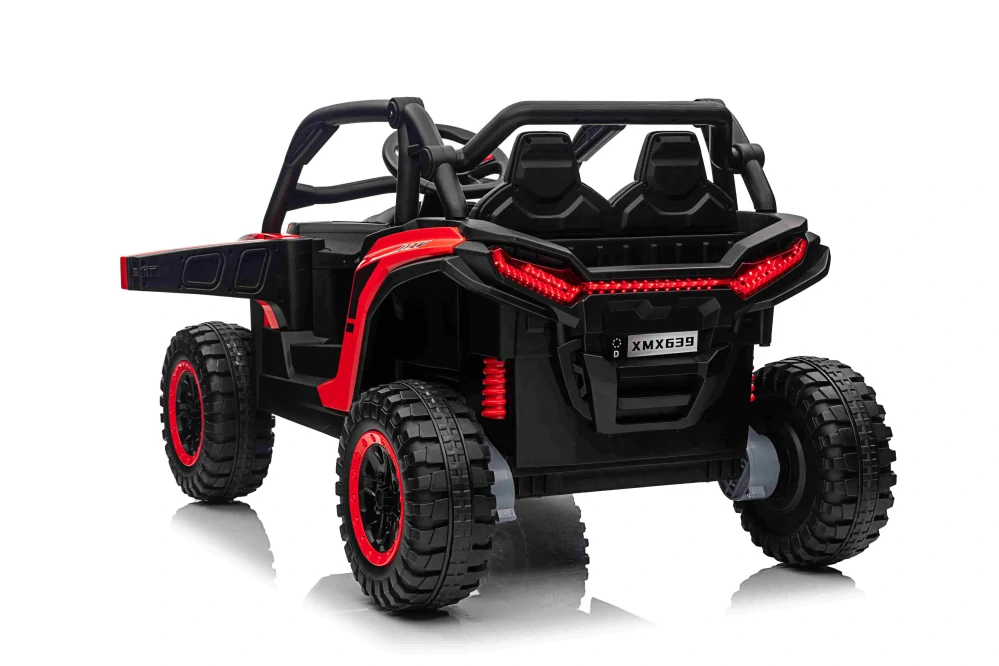 JOKO Elektrické Autíčko Buggy 4x4 KCK, penové kolesá, kožené sedadlo, 4x50W 24V, nosnosť 50kg, červené