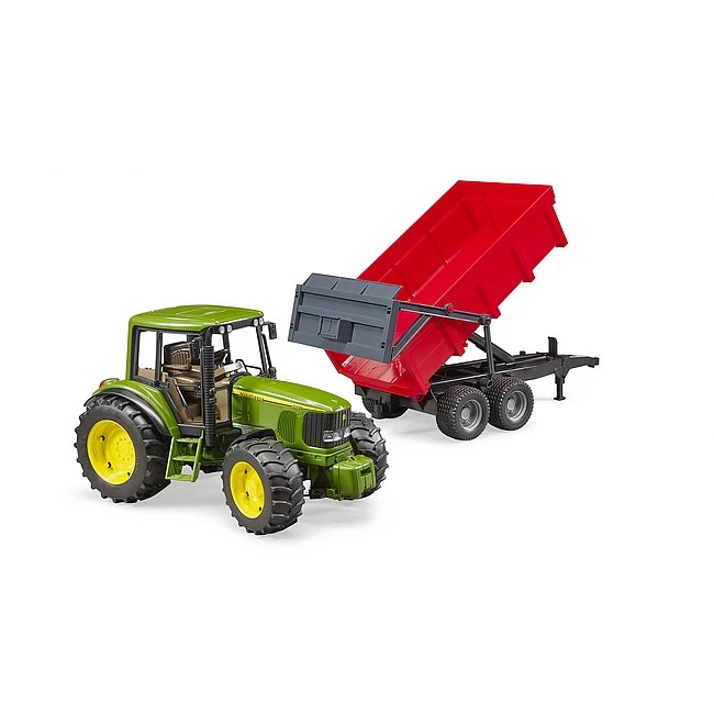 Bruder, Traktor John Deere 6920 so sklápacím prívesom, 1:16