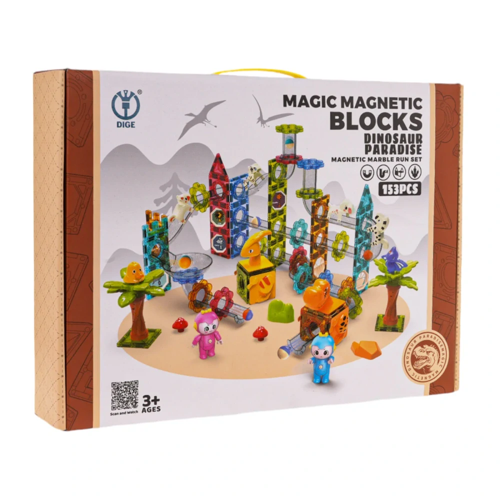 JOKO Magnetická Guličková Dráha ZOO so zieratkami 153ks