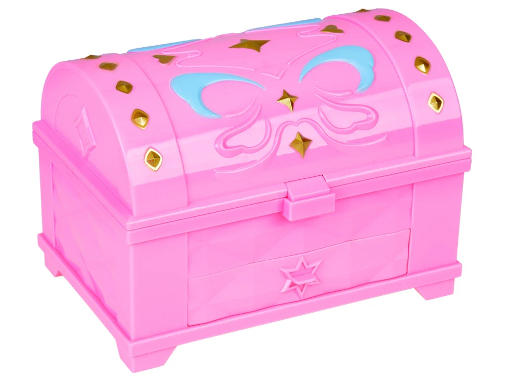 JOKO Kreatívna súprava na výrobu šperkov, príveskov s magickými gélmi + Ružová Truhlica s Magickým Svetlom