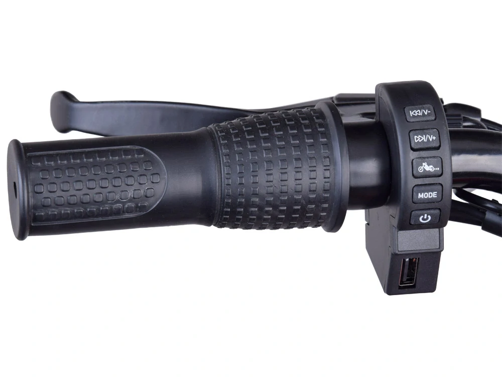 JOKO Elektrická Motorka Chopper 24V, nosnosť 80kg, rýchlosť 20km/h, nafukovacie kolesá, kožené sedadlo, červená