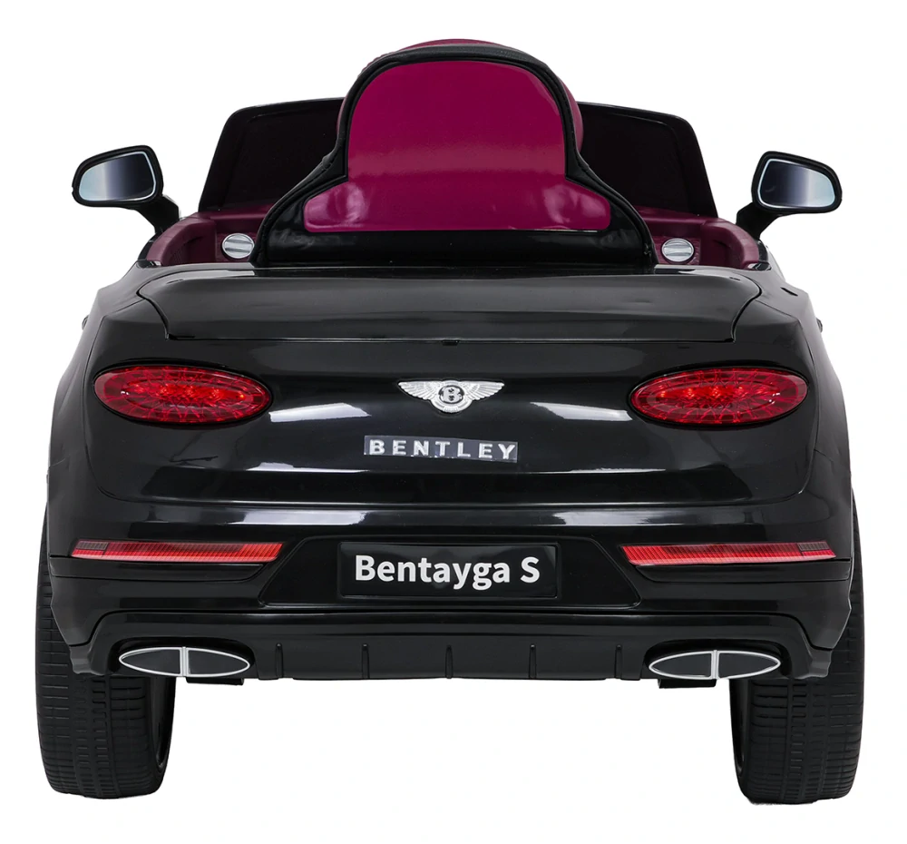 JOKO Elektrické autíčko Bentley Bentayga S, penové kolesá, kožené sedadlo, čierne
