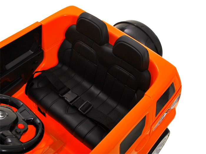 JOKO Elektrické autíčko HUMMER VELOCITY, penové kolesá, USB, MP3, RC, červené