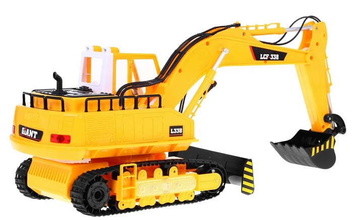 JOKO Veľký RC PÁSOVÝ BAGER 2,4 GHz, s dymom, svetlom a zvukom na diaľkové ovládanie