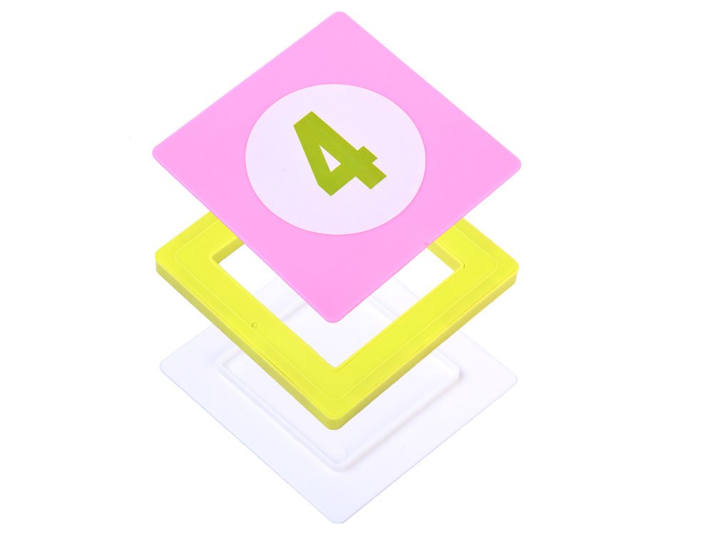 JOKO Magnetické kocky s číslami a zvieratami na učenie matematiky 45ks 