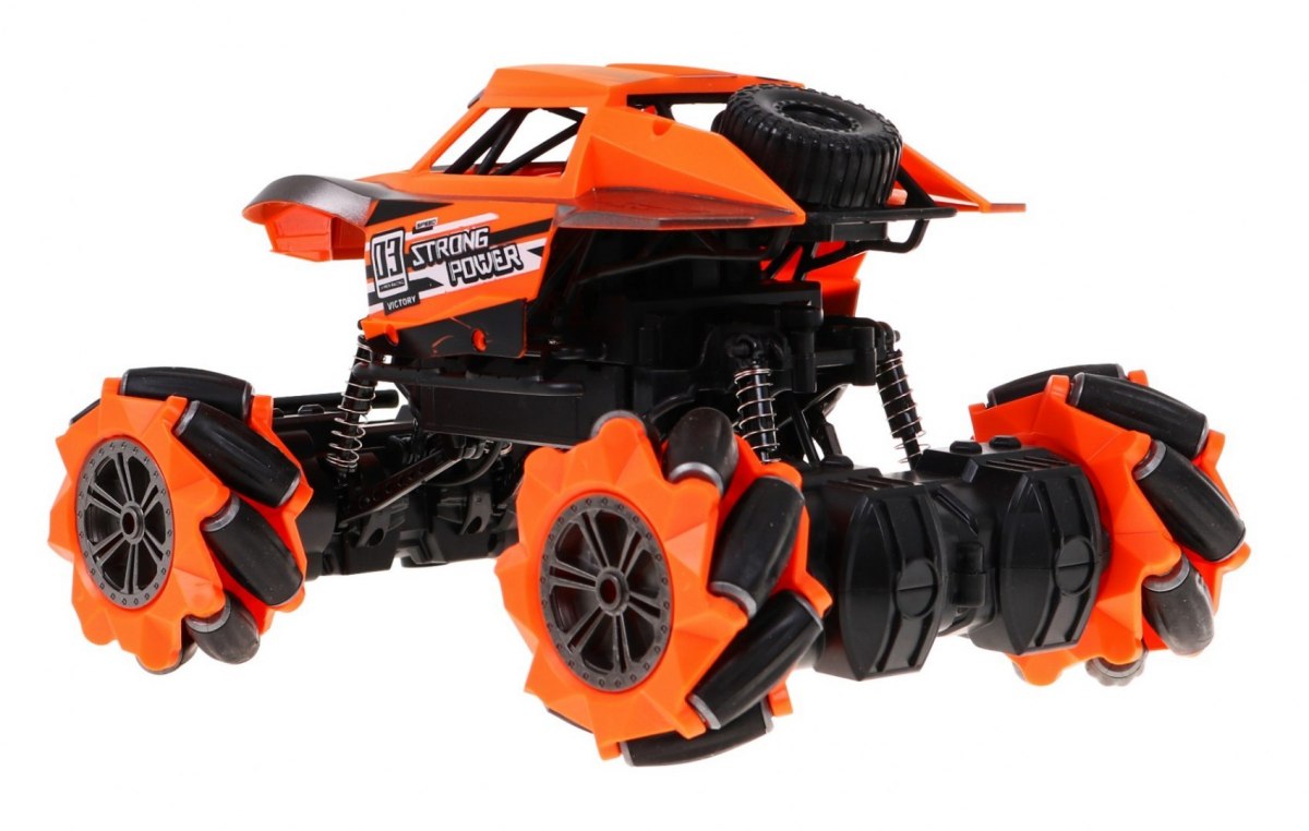 JOKO RC Auto terénne na diaľkové ovládanie - jazdí aj do strany + rotácia 360°C, oranžové