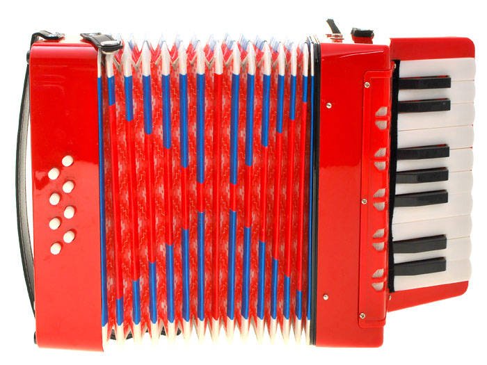 JOKO Veľký Detský akordeón 23cm x 23cm, harmonika