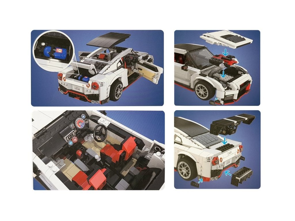 CaDa Technic - EE Technická stavebnica Auto Sport R35 SUPER-CAR EE 1322