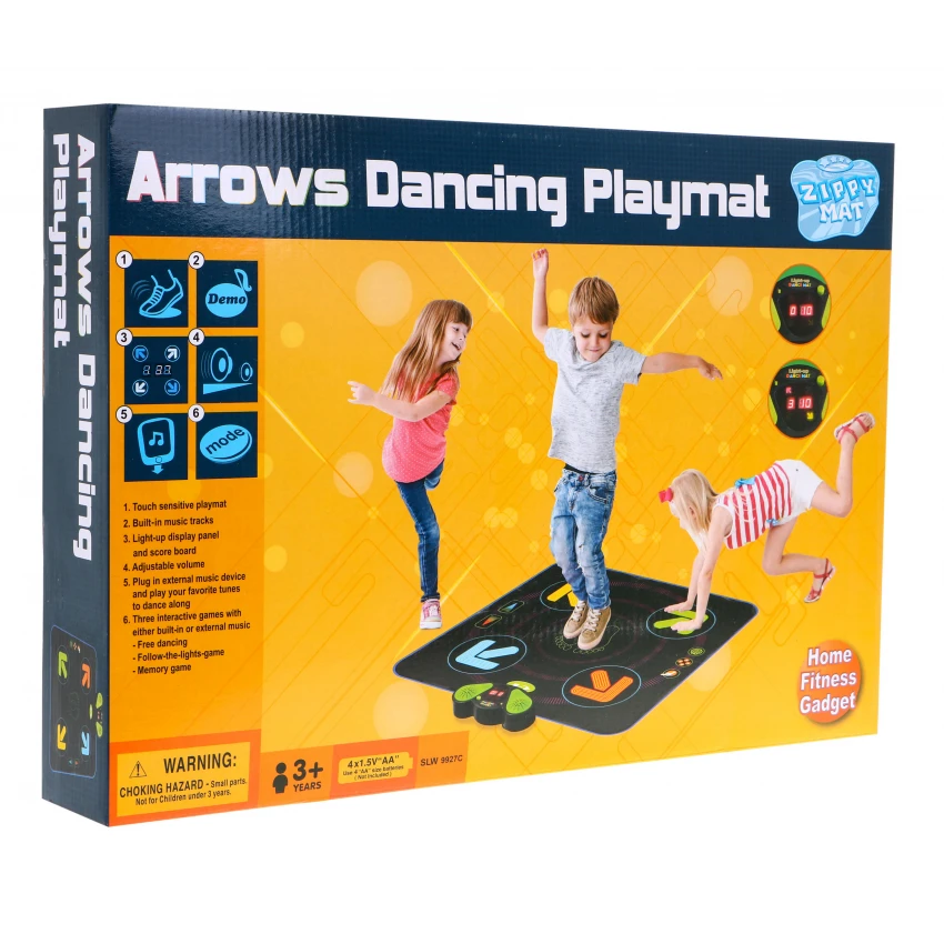 JOKO Tanečná Podložka Best Disco so šípkami + vstup MP4 + hudobný panel