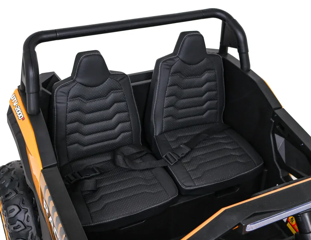 JOKO Elektrické autíčko Buggy 4x4 ATV Racing 200W 24V, nosnosť 60kg, Dvojmiestne, penové kolesá, zlaté