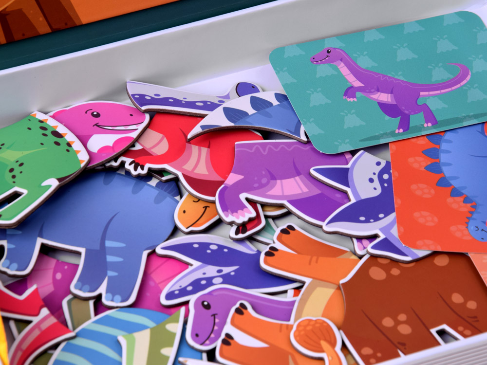 JOKO Magnetická kniha Dinosaury, magnetické puzzle