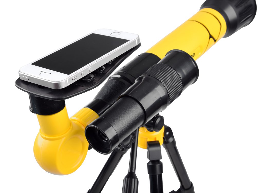 JOKO Detský hvezdársky ďalekohľad teleskop 20x30x40x, žltý