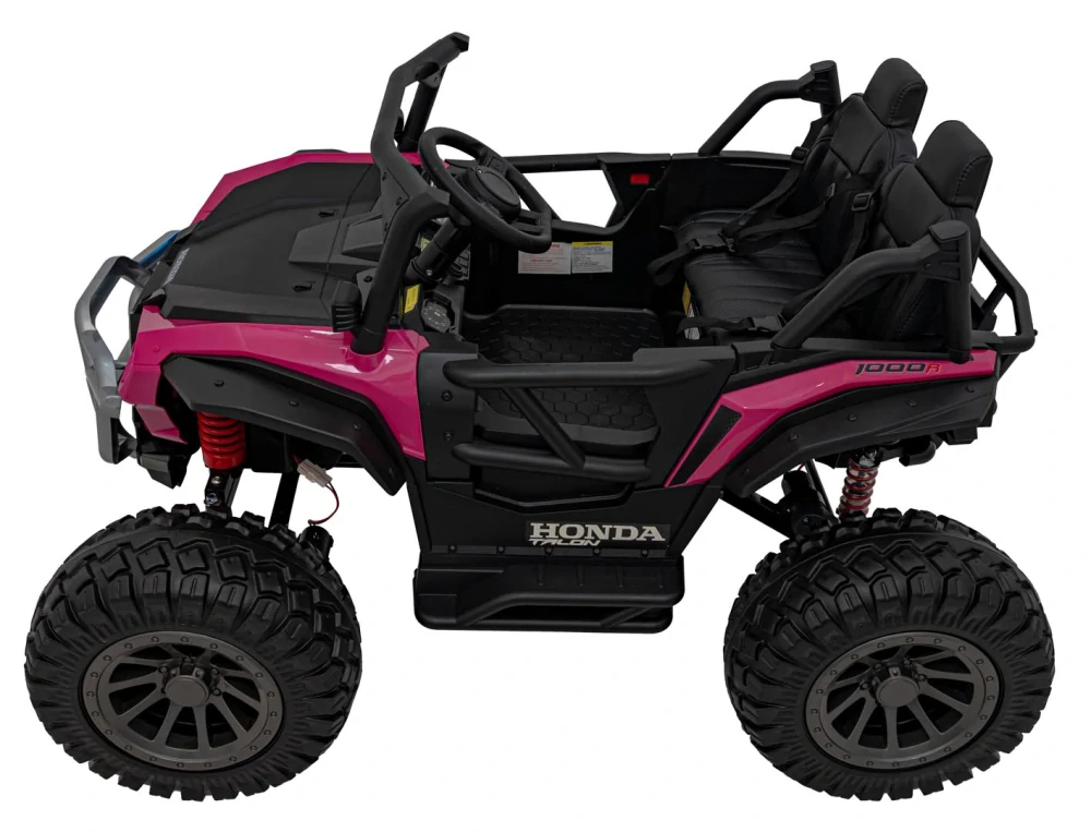 JOKO Elektrické Autíčko Buggy HONDA Off-Road 4x120W, penové kolesá, DVOJMIESTNE kožené sedadlo, nosnosť 60kg, ružové