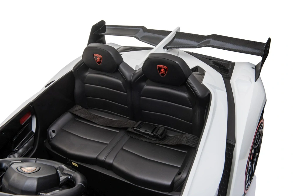 JOKO Elektrické autíčko Lamborghini Veneno 4x4, penové kolesá, kožené sedadlo, Efekt HOJDANIA, nosnosť 50kg, červené