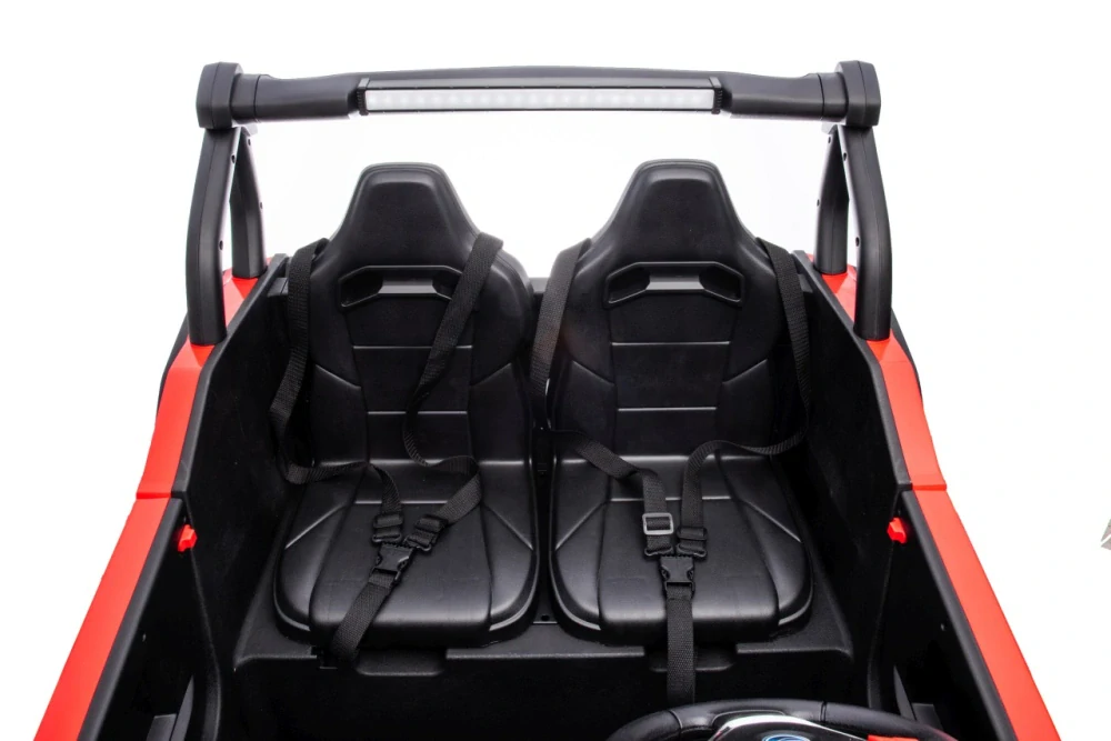 JOKO Elekrické autíčko Gravity Buggy 4x80W, penové kolesá, kožené sedadlo, FM rádio, sivé