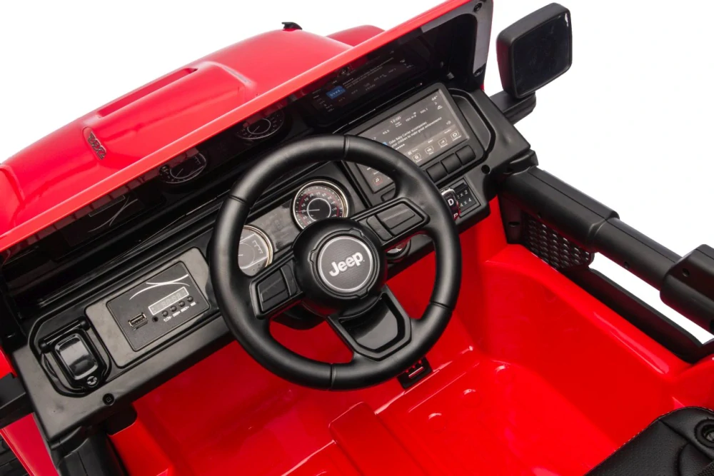 JOKO Elektrické autíčko Jeep Wrangler Rubicon LIFT, červené