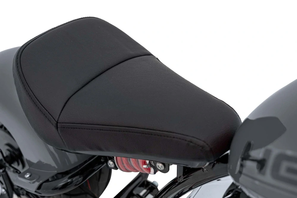 JOKO Elektrická Motorka Chopper Warrior 350W, 36V, nosnosť 80kg, Nafukovacie kolesá, kožené sedadlo, sivá