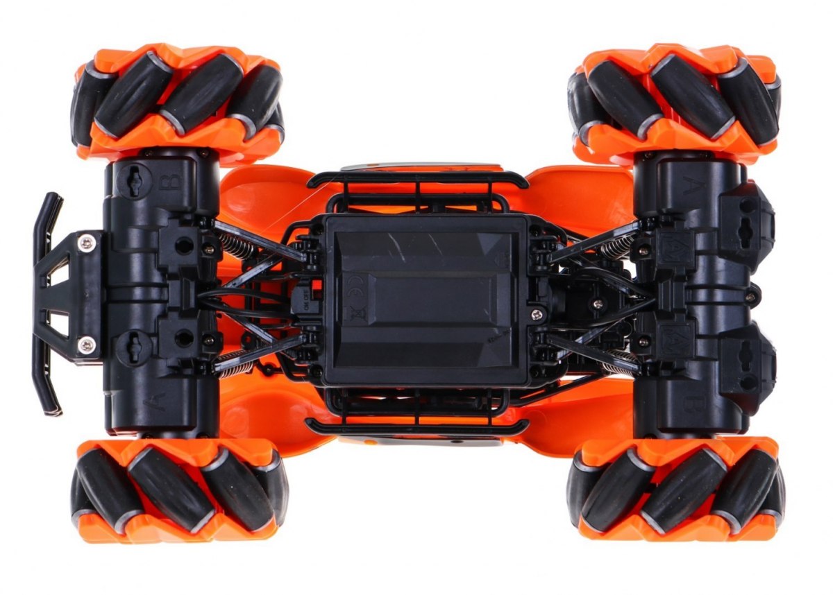 JOKO RC Auto terénne na diaľkové ovládanie - jazdí aj do strany + rotácia 360°C, oranžové