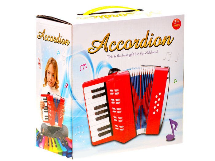JOKO Veľký Detský akordeón 23cm x 23cm, harmonika