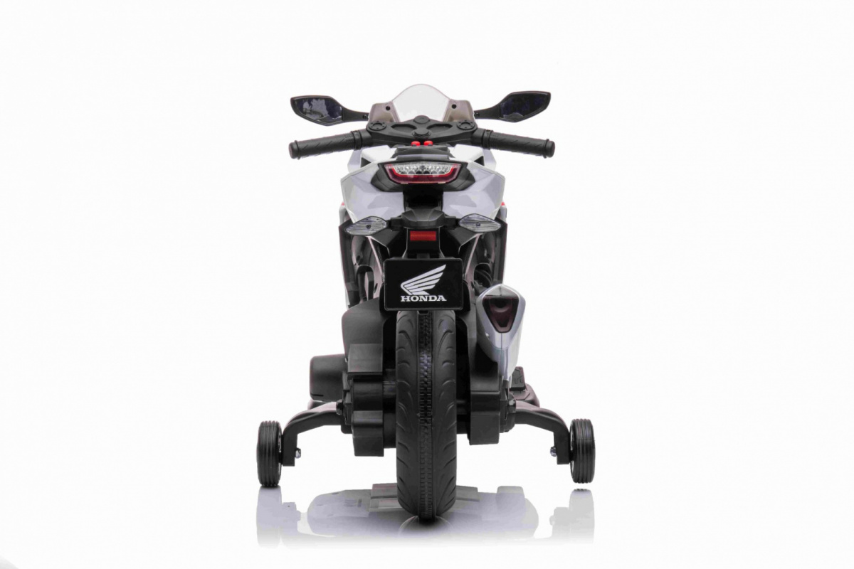 JOKO Elektrická motorka HONDA CBR 100RR, kožené sedadlo, biela