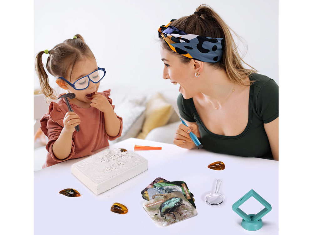 JOKO Archeologická Sada Vykopávky Fosílie Hmyzu v Jantárovom Kameni