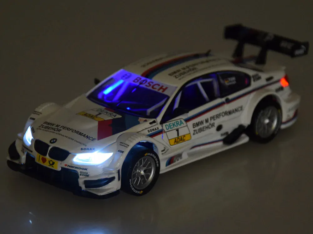 JOKO Kovový Model Autíčka BMW M3 DTM 1:32 so svetlom a zvukom, biele