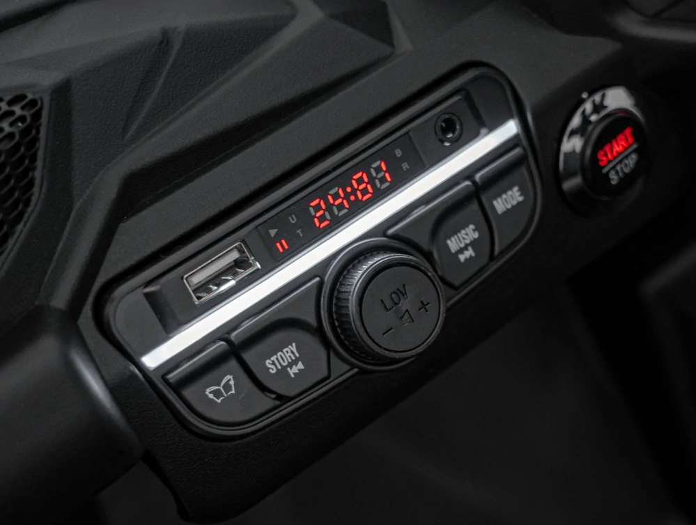 JOKO Elektrické autíčko BUGGY ATV CAN-AM Maverick, 4x200W 24V, Penové kolesá, kožené sedadlo, FM rádio, ružové