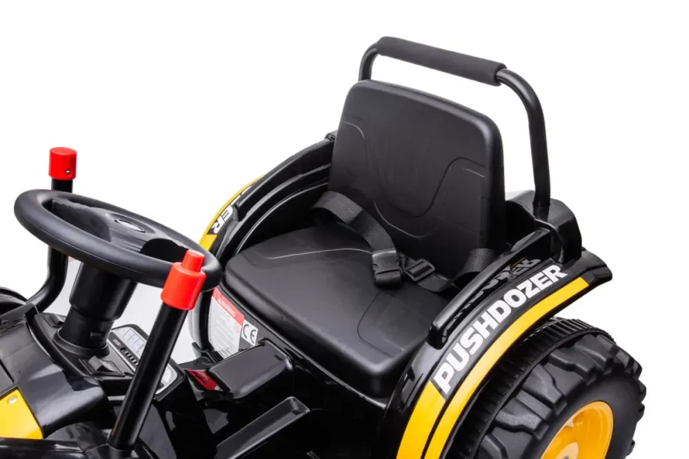 JOKO Elektrický Traktor Pushdozer s Predným Nakladačom, žltý