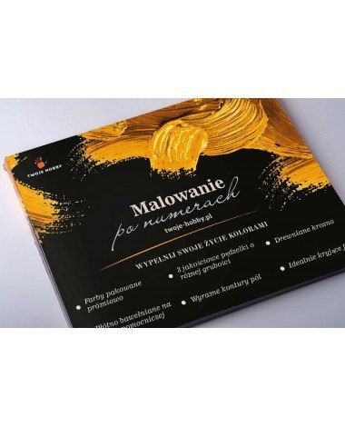 JOKO Maľovanie podľa čísel Jeleň 40 cm x 50 cm + Drevený Rám