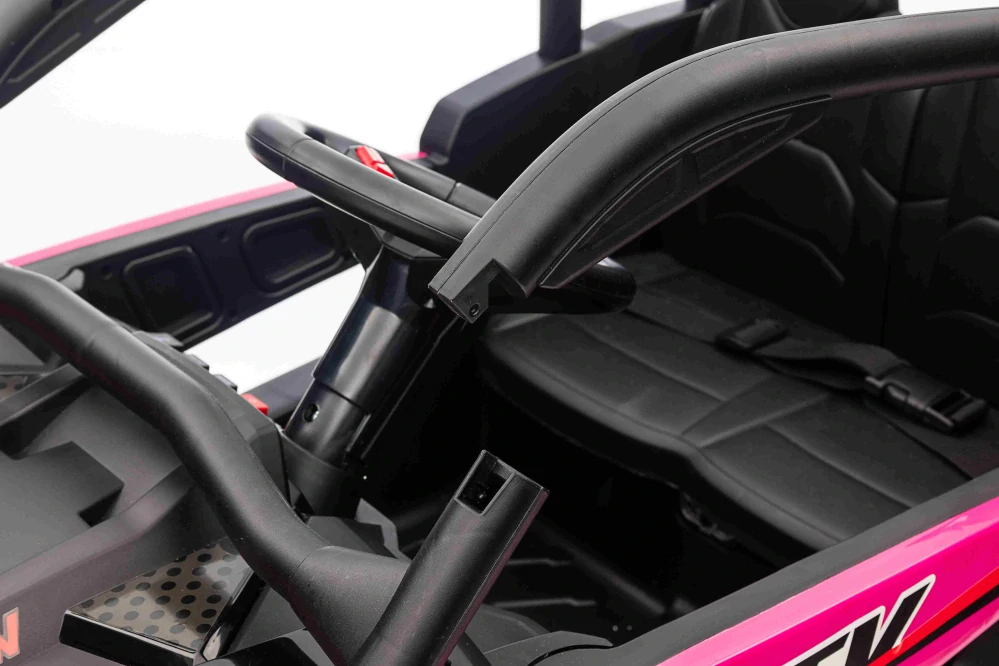 JOKO Elektrické Autíčko Buggy 4x4 KCK, penové kolesá, kožené sedadlo, 4x50W 24V, nosnosť 50kg, červené