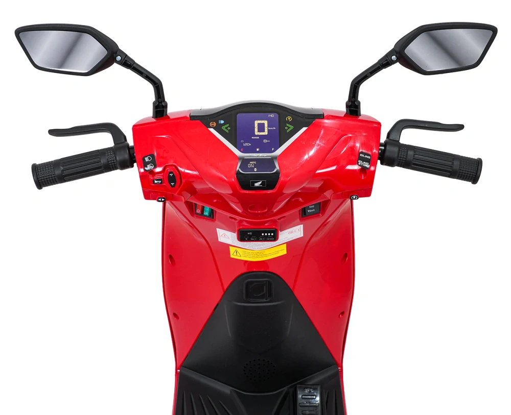 JOKO Elektrická Motorka Skúter HONDA SH125I, penové kolesá, kožené sedadlo, červená