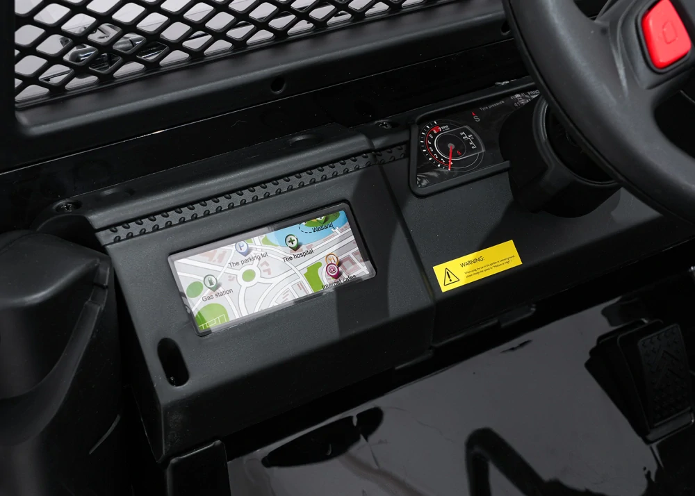 JOKO Elektrické autíčko Jeep BEAST 4x4, kožené sedadlo, penové kolesá, Funkcia Hojdania, Nosnosť 50kg, FM rádio, čierne