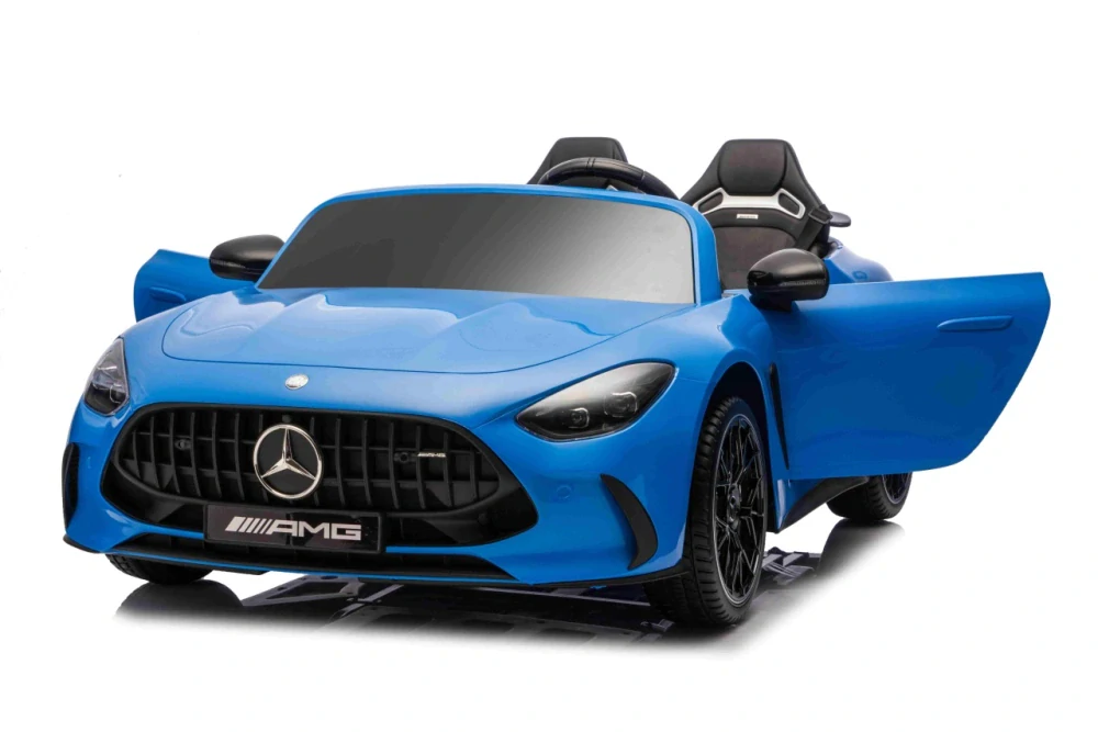 JOKO Mercedes Benz GT63 AMG 4x200W, Dvojmiestne Kožené sedadlo, nosnosť 90kg, penové kolesá, modré