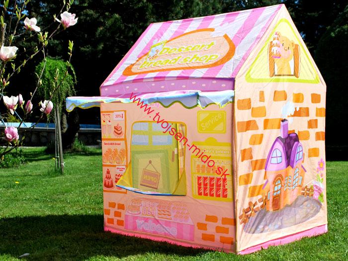 JOKO Detský rozkladací domček Cukráreň + zvonček