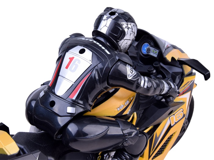 JOKO RC Motorka na diaľkové ovládanie + multifunkčný volant, žltá