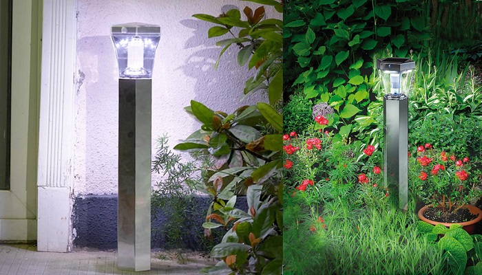 MKSTOR Solárna lampa 70 cm s pohybovým senzorom