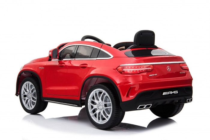 JOKO Elektrické autíčko Mercedes AMG GLEE 63 Coupe, penové kolesá, kožené sedadlo, červené