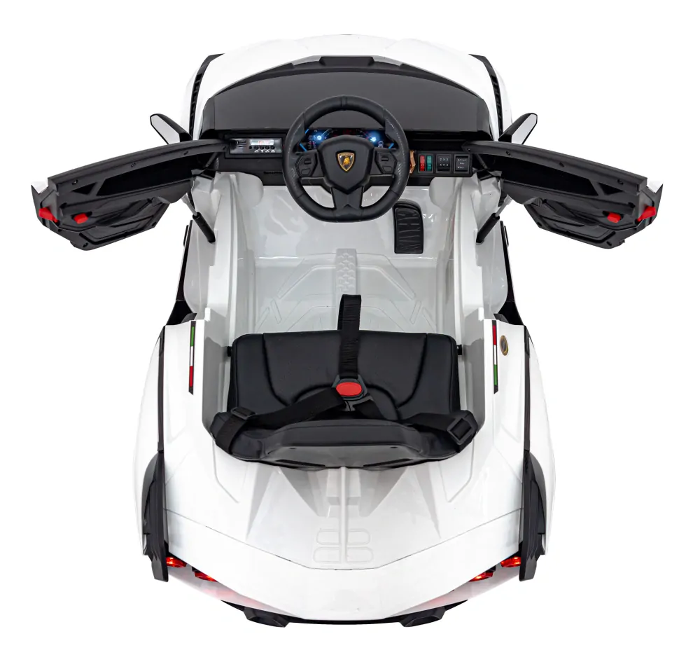 JOKO Elektrické Autíčko Lamborghini Sian 4x4, penové kolesá, kožené sedadlo, biele