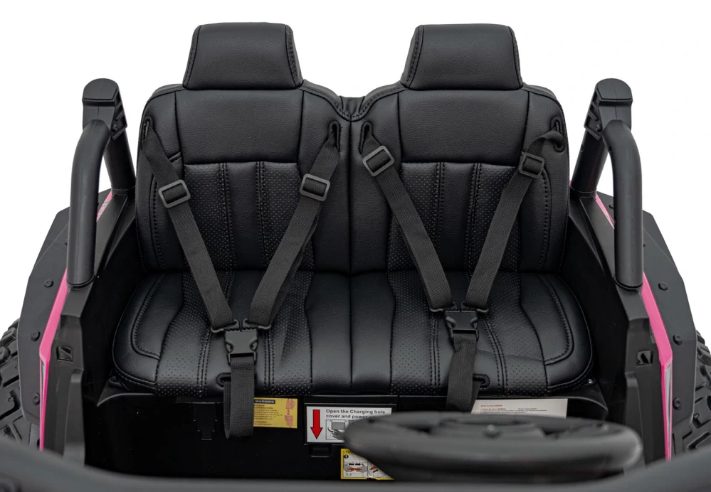 JOKO Elektrické Autíčko Buggy HONDA Off-Road 4x120W, penové kolesá, DVOJMIESTNE kožené sedadlo, nosnosť 60kg, ružové