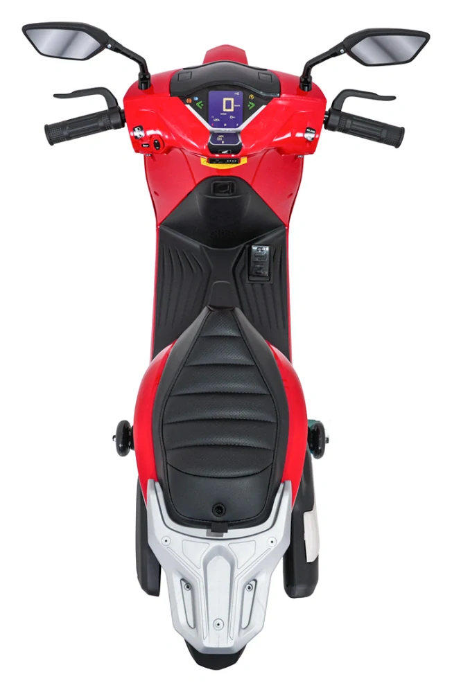 JOKO Elektrická Motorka Skúter HONDA SH125I, penové kolesá, kožené sedadlo, červená