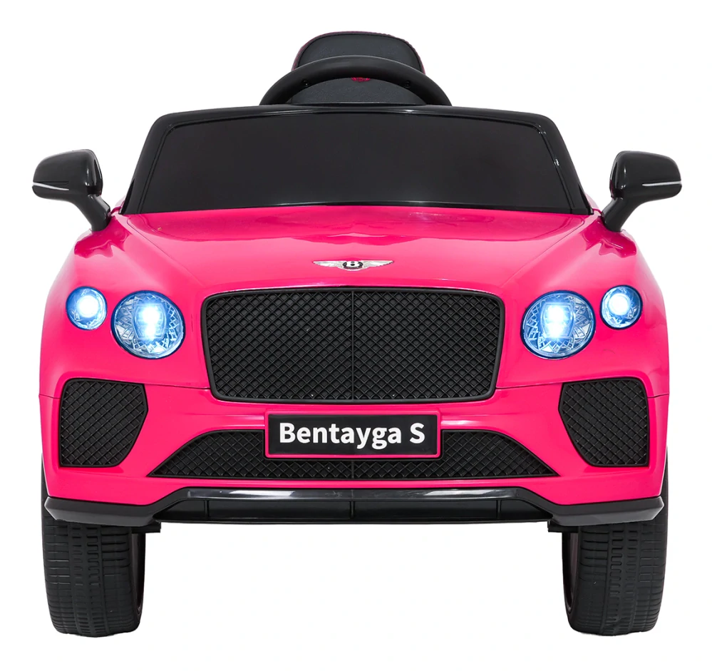 JOKO Elektrické autíčko Bentley Bentayga S, penové kolesá, kožené sedadlo, ružové