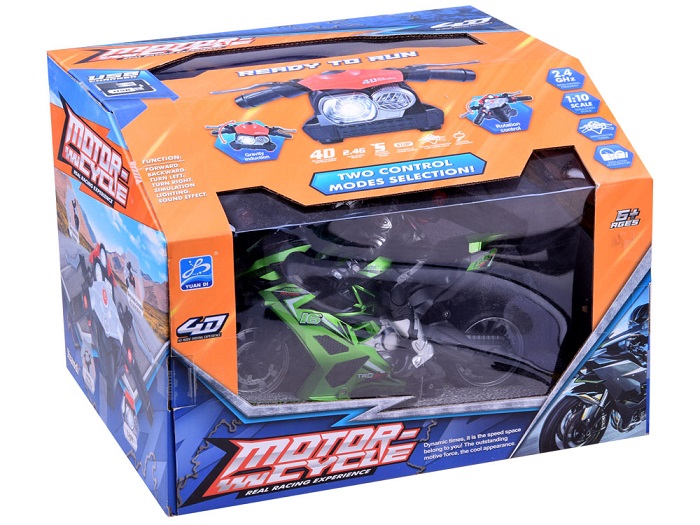 JOKO RC Motorka na diaľkové ovládanie + multifunkčný volant, žltá