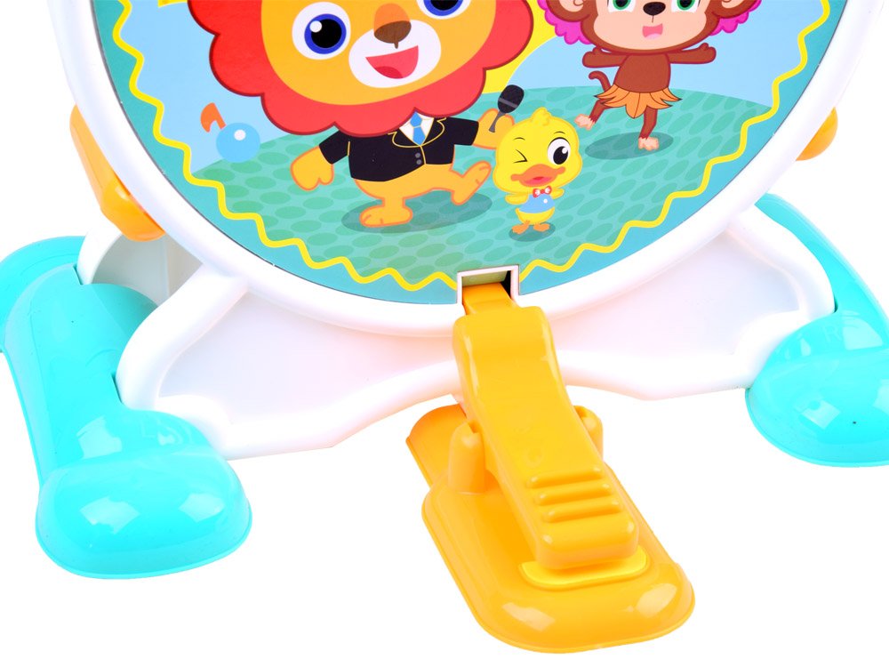 HOLA Toys Detské bicie interaktívne so zvukom a svetlom + stolička