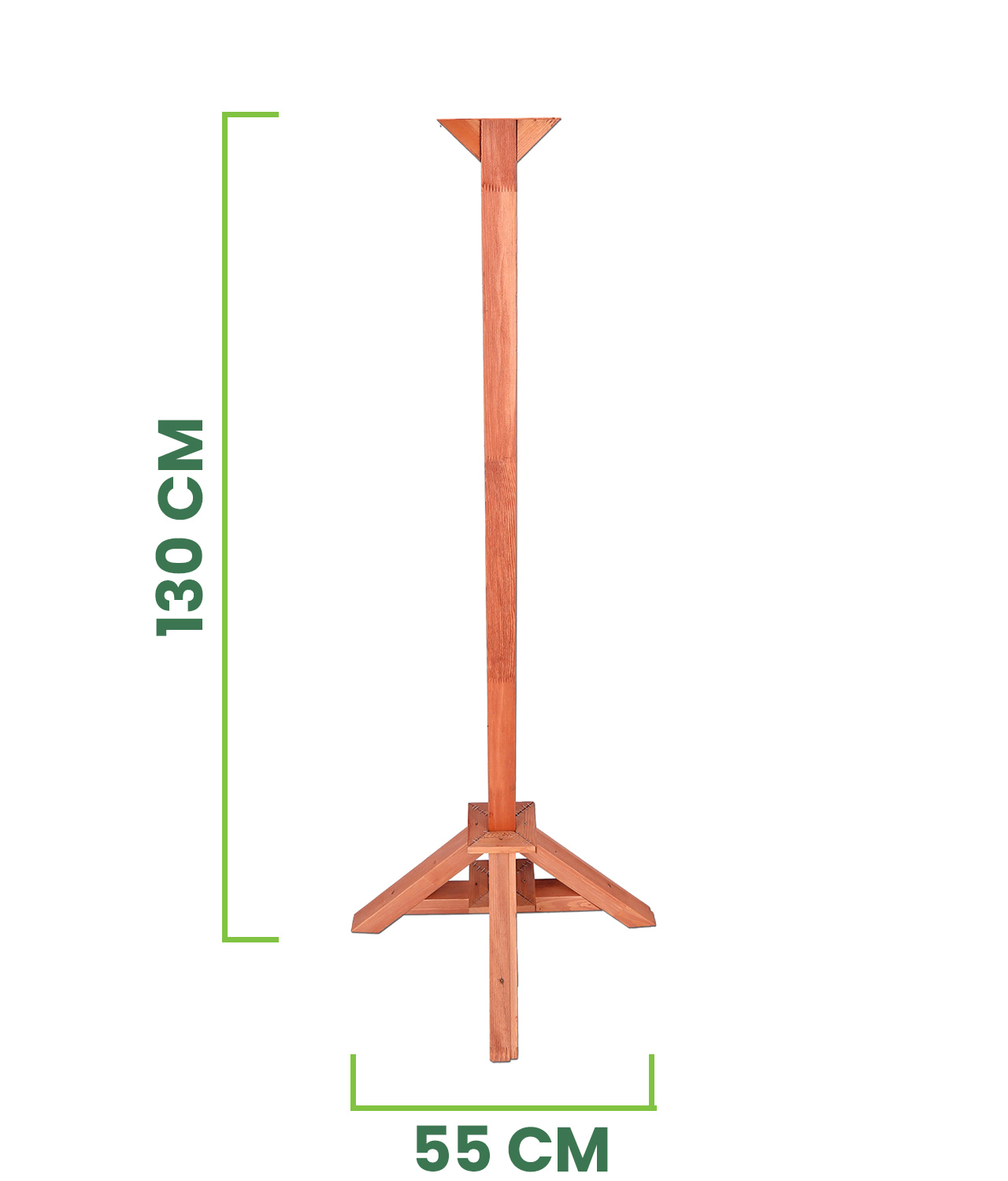 MKSTOR Drevené kŕmitko pre vtáky 50x45x35cm, vtáčia búdka so zásobníkom jedla, TIK